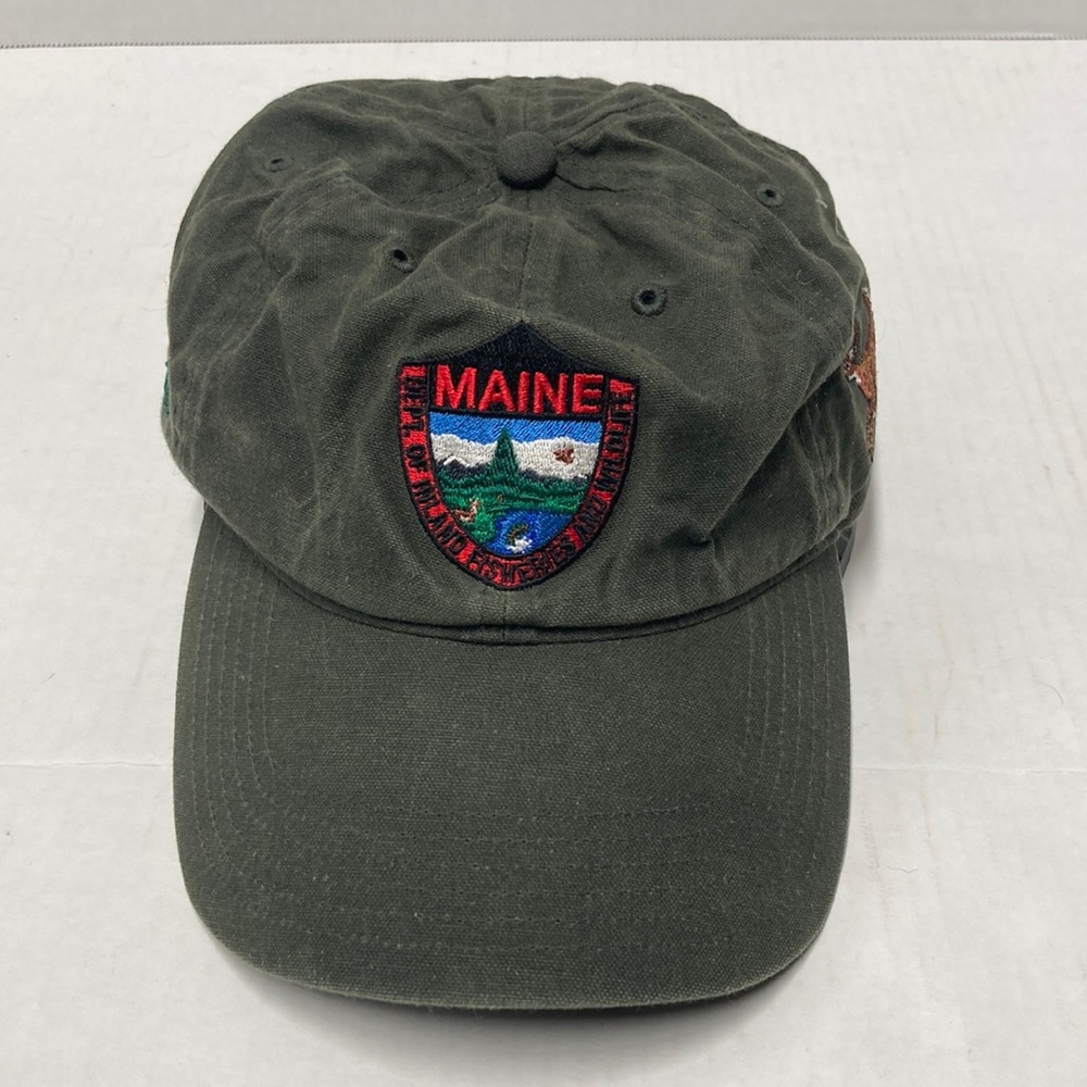 LLBean Tin Cloth Hunter Green Cap